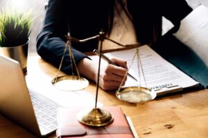 Gravis Law Contract Attorney reviewing paperwork