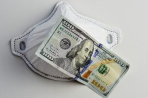 Face mask and money